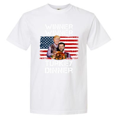 Trump Vance Funny Winner Winner Turkey Dinner Thanksgiving Garment-Dyed Heavyweight T-Shirt