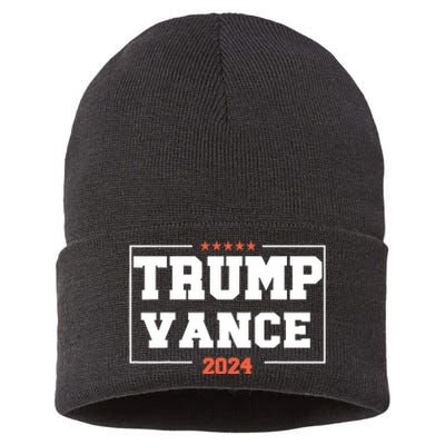 Trump Vance For President 2024 Campaign Us Election Sustainable Knit Beanie