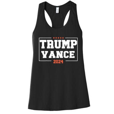 Trump Vance For President 2024 Campaign Us Election Women's Racerback Tank