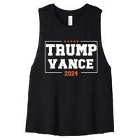 Trump Vance For President 2024 Campaign Us Election Women's Racerback Cropped Tank