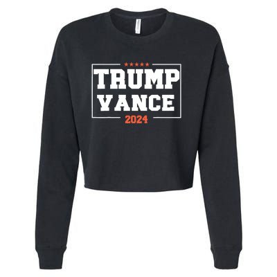 Trump Vance For President 2024 Campaign Us Election Cropped Pullover Crew