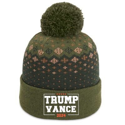 Trump Vance For President 2024 Campaign Us Election The Baniff Cuffed Pom Beanie