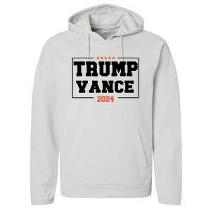 Trump Vance For President 2024 Campaign Us Election Performance Fleece Hoodie