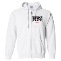 Trump Vance For President 2024 Campaign Us Election Full Zip Hoodie