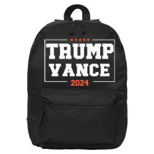 Trump Vance For President 2024 Campaign Us Election 16 in Basic Backpack