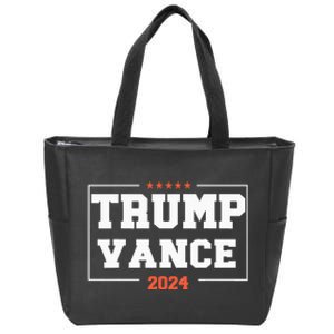 Trump Vance For President 2024 Campaign Us Election Zip Tote Bag