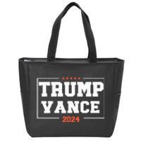 Trump Vance For President 2024 Campaign Us Election Zip Tote Bag