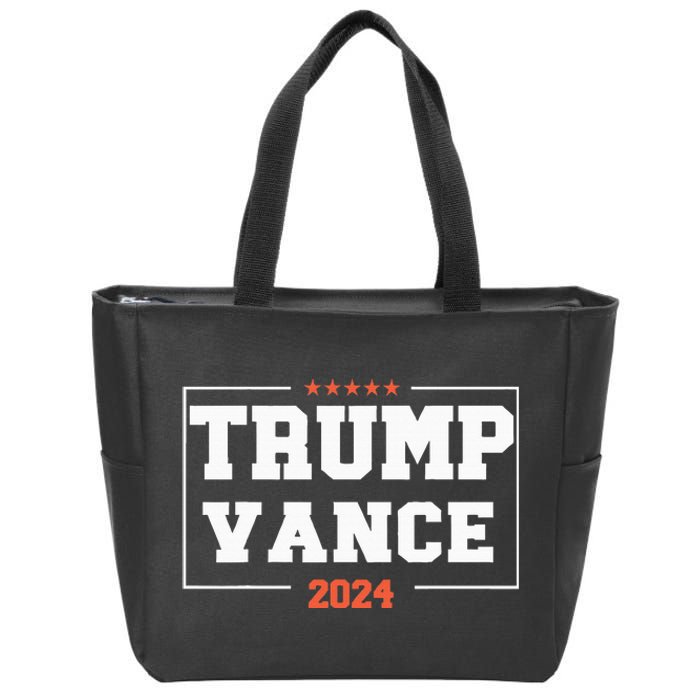 Trump Vance For President 2024 Campaign Us Election Zip Tote Bag