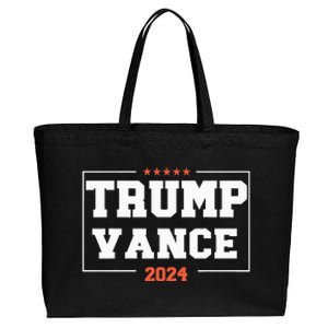 Trump Vance For President 2024 Campaign Us Election Cotton Canvas Jumbo Tote