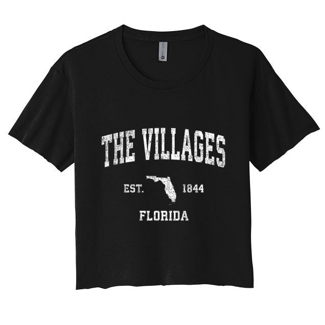 The Villages Florida Fl Vintage Sports Crop Top