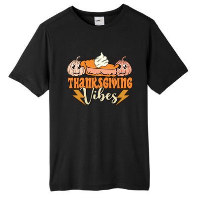 Thanksgiving Vibes Fall Vibes Autumn Season Thanksgiving Pumpkin Spice Funny Tall Fusion ChromaSoft Performance T-Shirt