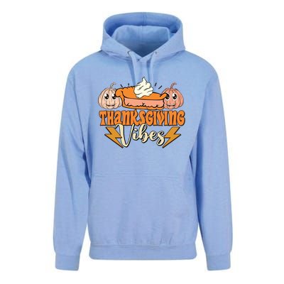 Thanksgiving Vibes Fall Vibes Autumn Season Thanksgiving Pumpkin Spice Funny Unisex Surf Hoodie