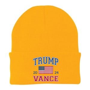 Trump Vance For President 2024 Campaign Us Election Knit Cap Winter Beanie