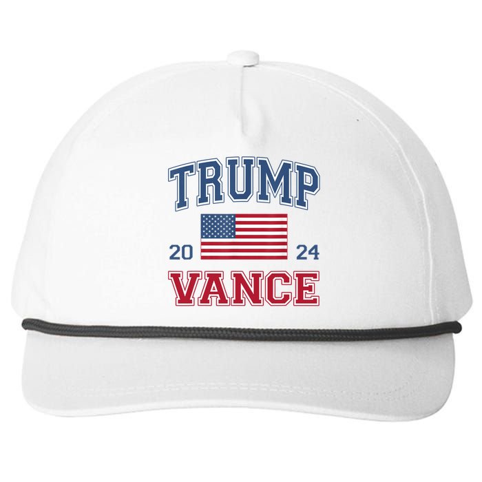 Trump Vance For President 2024 Campaign Us Election Snapback Five-Panel Rope Hat