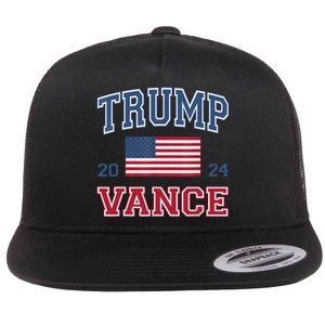 Trump Vance For President 2024 Campaign Us Election Flat Bill Trucker Hat