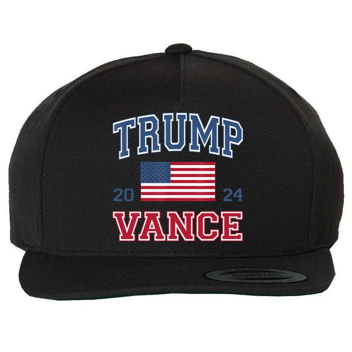 Trump Vance For President 2024 Campaign Us Election Wool Snapback Cap