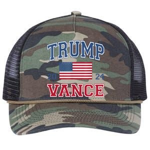 Trump Vance For President 2024 Campaign Us Election Retro Rope Trucker Hat Cap