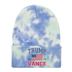 Trump Vance For President 2024 Campaign Us Election Tie Dye 12in Knit Beanie