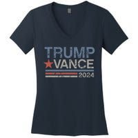 Trump Vance For President 2024 Campaign Us Election Women's V-Neck T-Shirt