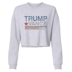 Trump Vance For President 2024 Campaign Us Election Cropped Pullover Crew