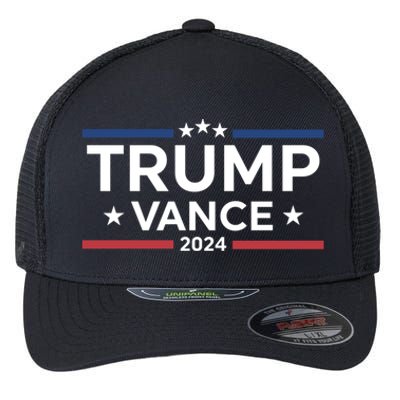 Trump Vance For President 2024 Campaign Us Election Flexfit Unipanel Trucker Cap