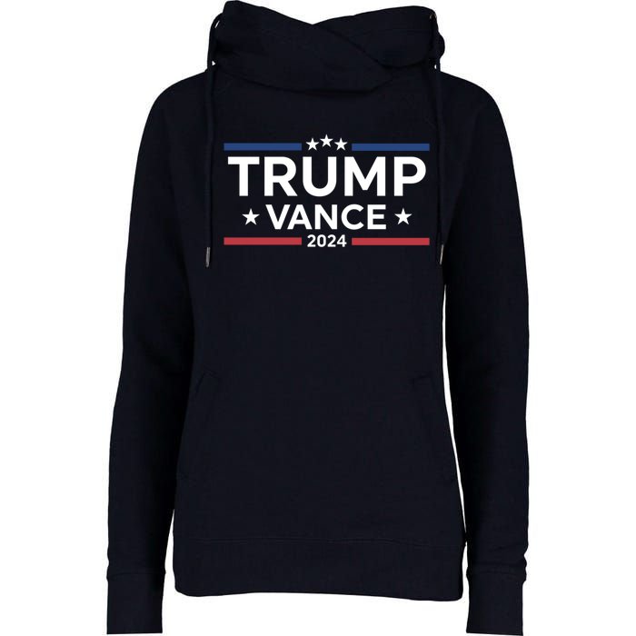 Trump Vance For President 2024 Campaign Us Election Womens Funnel Neck Pullover Hood