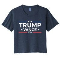 Trump Vance For President 2024 Campaign Us Election Women's Crop Top Tee