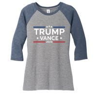 Trump Vance For President 2024 Campaign Us Election Women's Tri-Blend 3/4-Sleeve Raglan Shirt