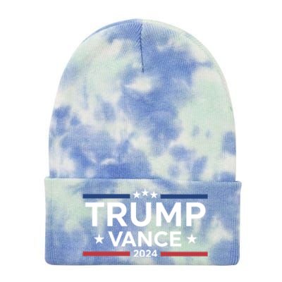 Trump Vance For President 2024 Campaign Us Election Tie Dye 12in Knit Beanie