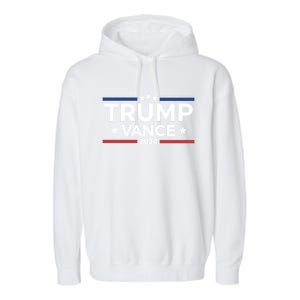 Trump Vance For President 2024 Campaign Us Election Garment-Dyed Fleece Hoodie