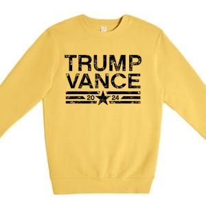 Trump Vance For President 2024 Campaign Us Election Premium Crewneck Sweatshirt