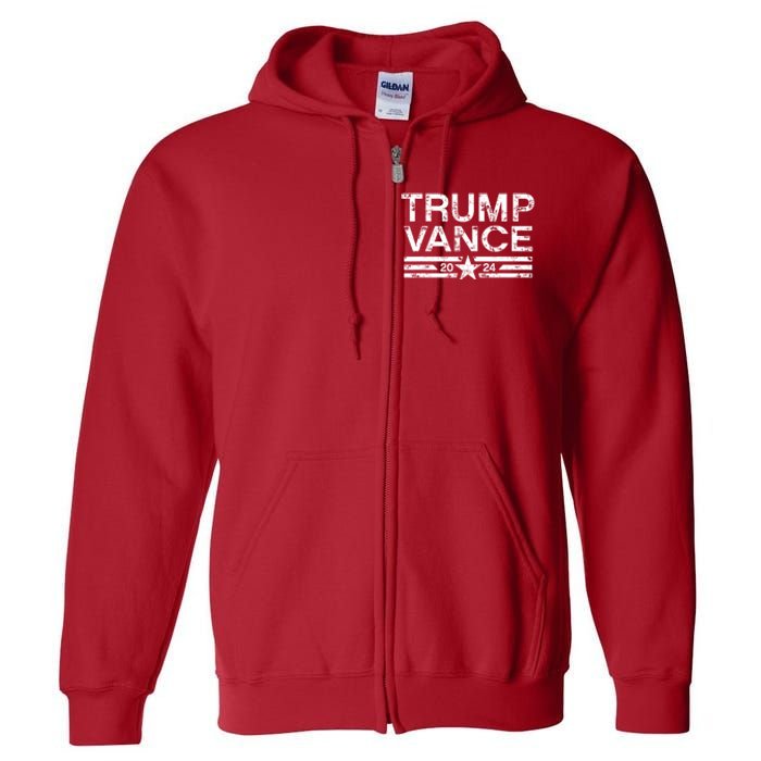 Trump Vance For President 2024 Campaign Us Election Full Zip Hoodie