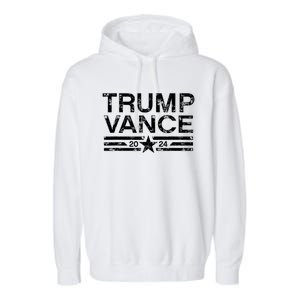 Trump Vance For President 2024 Campaign Us Election Garment-Dyed Fleece Hoodie