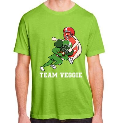 Team Veggie Football Vegetarian Plant Powered Gift Adult ChromaSoft Performance T-Shirt