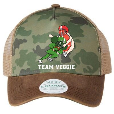 Team Veggie Football Vegetarian Plant Powered Gift Legacy Tie Dye Trucker Hat