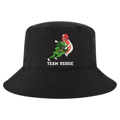 Team Veggie Football Vegetarian Plant Powered Gift Cool Comfort Performance Bucket Hat