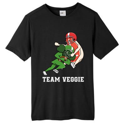 Team Veggie Football Vegetarian Plant Powered Gift Tall Fusion ChromaSoft Performance T-Shirt