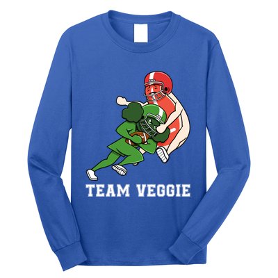 Team Veggie Football Vegetarian Plant Powered Gift Long Sleeve Shirt