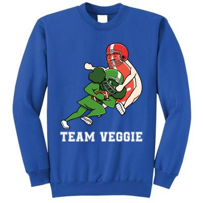 Team Veggie Football Vegetarian Plant Powered Gift Sweatshirt