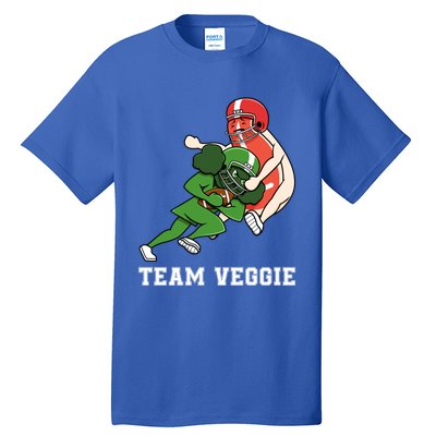 Team Veggie Football Vegetarian Plant Powered Gift Tall T-Shirt