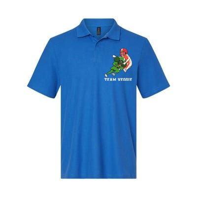 Team Veggie Football Vegetarian Plant Powered Gift Softstyle Adult Sport Polo