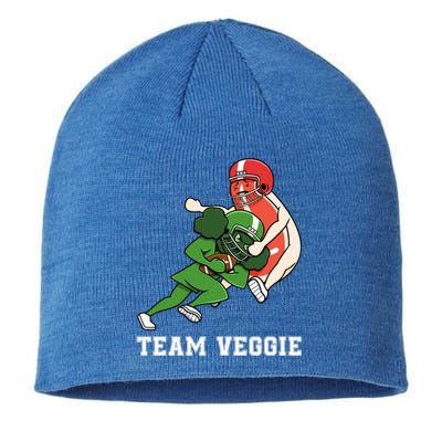 Team Veggie Football Vegetarian Plant Powered Gift Sustainable Beanie