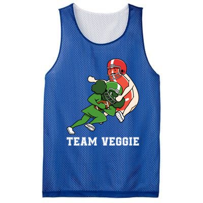 Team Veggie Football Vegetarian Plant Powered Gift Mesh Reversible Basketball Jersey Tank