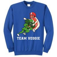 Team Veggie Football Vegetarian Plant Powered Gift Tall Sweatshirt