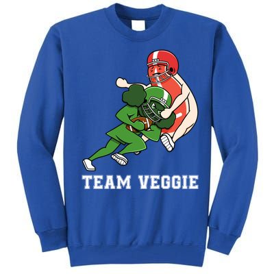 Team Veggie Football Vegetarian Plant Powered Gift Tall Sweatshirt