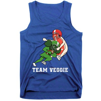 Team Veggie Football Vegetarian Plant Powered Gift Tank Top