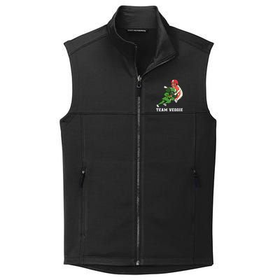 Team Veggie Football Vegetarian Plant Powered Gift Collective Smooth Fleece Vest