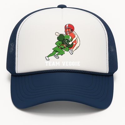 Team Veggie Football Vegetarian Plant Powered Gift Trucker Hat