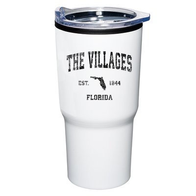 The Villages Florida Fl Vintage Sports Design Black Print Tumbler