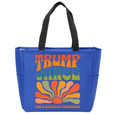 Trump Vance For A Brighter Tomorrow Trump Vance 2024 Zip Tote Bag